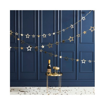 GUIRNALDA ESTRELLAS ORO 5M
