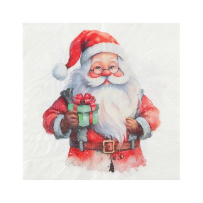 SERVILLETAS PAPA NOEL 33 CM 20 UND