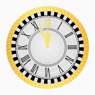 BANDEJA REDONDA NOCHEVIEJA RELOJ Ø30 CM 2 UND
