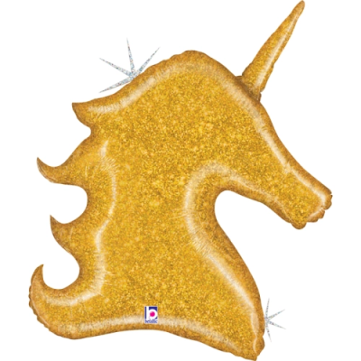 GLOBO UNICORNIO GLITTER 97 CM