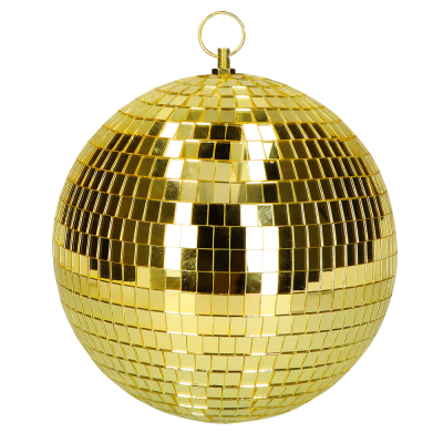 BOLA DE DISCOTECA DORADA 20 CM