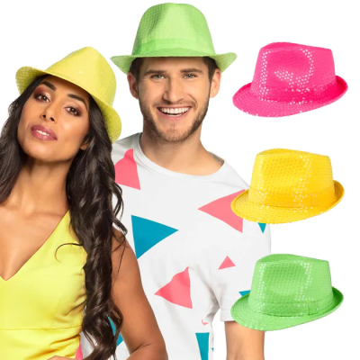 GORRO NEON LENTEJUELAS STDO