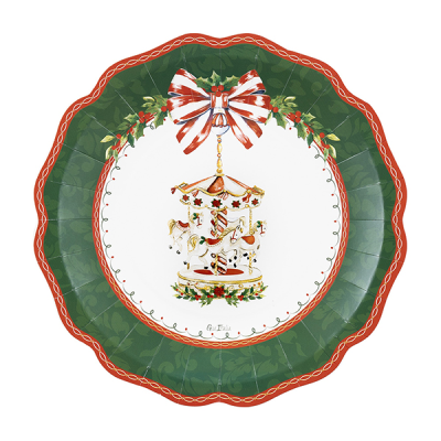 PLATOS SANTA CAROUSEL 27 CM 8 UND