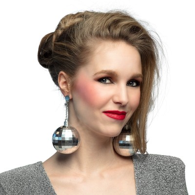 PENDIENTES BOLA DISCO