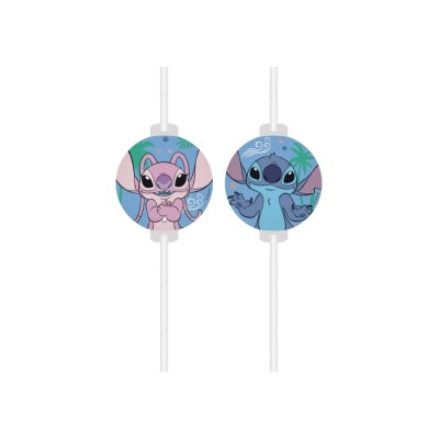 PAJITAS PAPEL STITCH Y ANGEL 4 UND