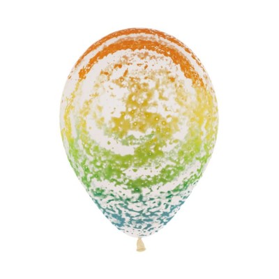 GLOBOS LATEX GARFITI ARCOIRIS 12 UND