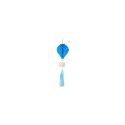 GLOBO AEROSTÁTICO DE NIDO DE ABEJA,, AZUL