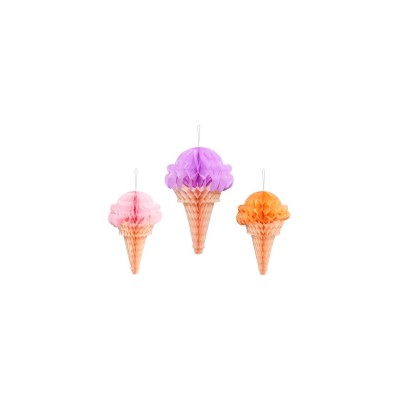 DECO PAPEL FORMA HELADOS 3 UND