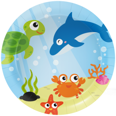 PLATOS 23 CM OCEAN PARTY 8 UND
