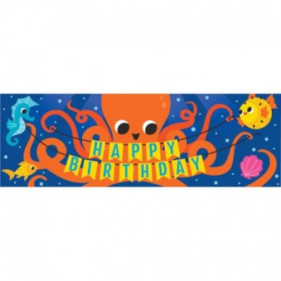CARTEL GIGANTE OCEAN PARTY 50 X 152 CM