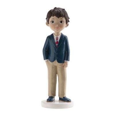 NIÑO COMUNIÓN CORBATA ROJA 16CM
