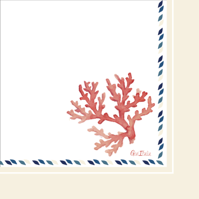 SERVILLETAS CORAL 33 CM 16 UND