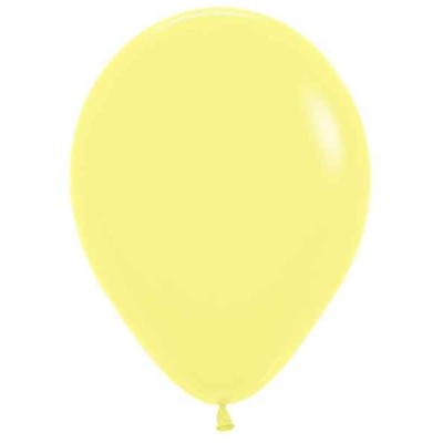 GLOBO LATEX R5 SOLIDO AMARILLO PAST 100 UN