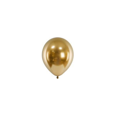 GLOBOS 30 CM 10 UND ORO BRILLIANT BALL