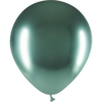 GLOBOS 30 CM 10 UND VERDE BRILLIANT BALL