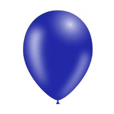 GLOBOS 30 CM 10 UND AZUL MARINO - BALL