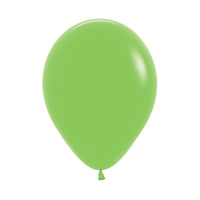 GLOBOS 30 CM 10 UND VERDE LIMA - BALL