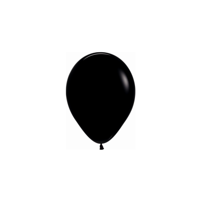 GLOBOS 30 CM 10 UND NEGRO- BALL