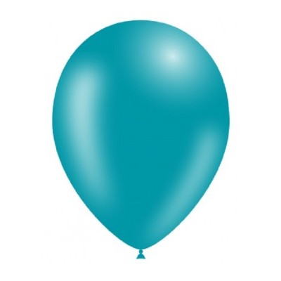 GLOBOS 30 CM 10 UND TURQUESA - BALL