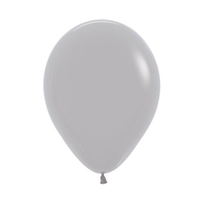 GLOBOS 30 CM 10 UND GRIS- BALL