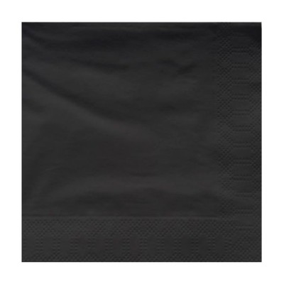 SERVILLETA NEGRA 40X40 50 UND HODECOR