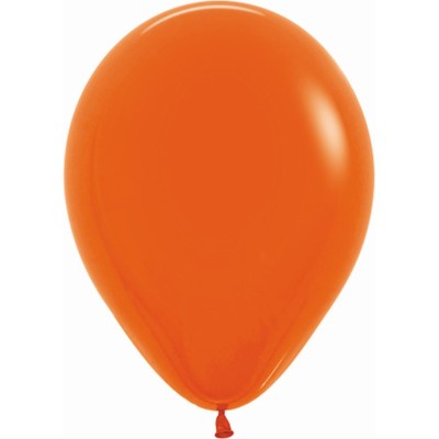 GLOBOS SOLIDO R12 50 UND - NARANJA