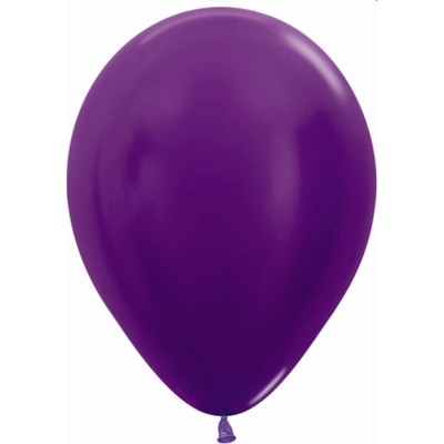 GLOBOS R12 50 UND- METAL VIOLETA