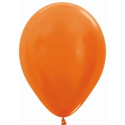 GLOBOS R12 50 UND- METAL NARANJA