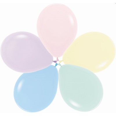 GLOBOS SOLIDO R12 50 UND- PASTEL SURTIDO