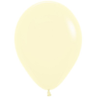 GLOBOS SOLIDO R12 50 UND- PASTEL AMARILLO