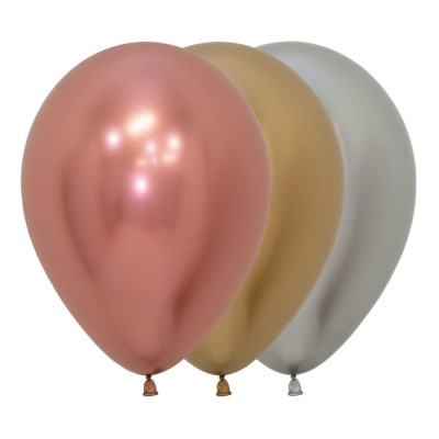 GLOBOS LATEX REFLEX SURTIDO 30 CM 12 UND