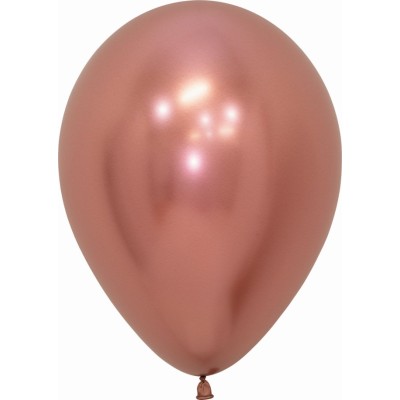GLOBOS REFLEX R12 50 UND - ROSA ORO
