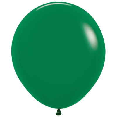 GLOBO LATEX R18 VERDE SELVA  45 CM