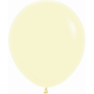 GLOBO LATEX R18 AMARILLO PASTEL  45 CM