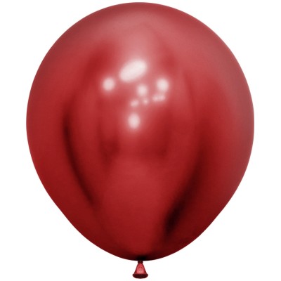 GLOBO LATEX R18 ROJO REFLEX 45 CM