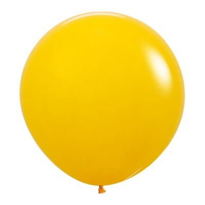 GLOBO LATEX R24 AMARILLO MIEL (60 CM)