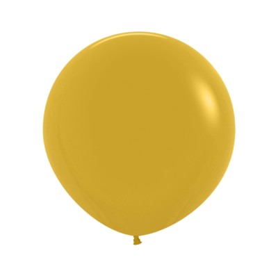 GLOBO LATEX 24'MOSTAZA 60 CM
