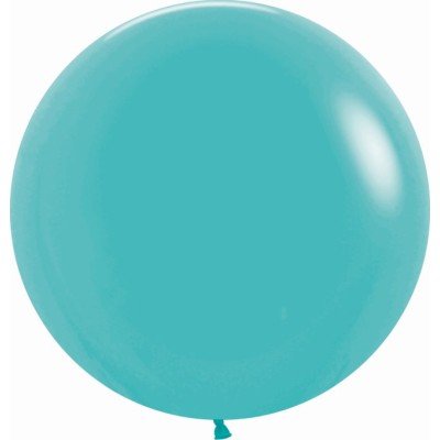 GLOBO LATEX R24 AZUL CARIBE (60 CM)