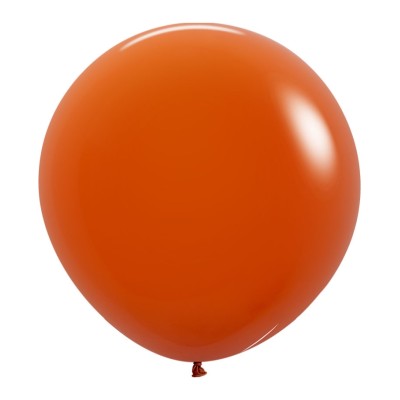 GLOBO LATEX R24 NARANJA COBRIZO  (60 CM)