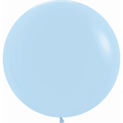 GLOBO LATEX R24 AZUL PASTEL (60 CM)