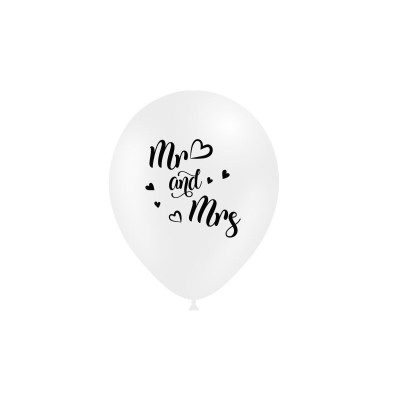 GLOBOS LATEX MR & MRS 8 UND