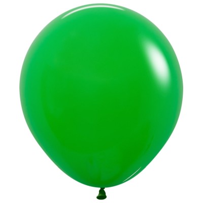 GLOBOS LATEX R18 VERDE TREBOL 45CM S/15