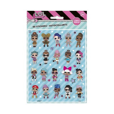 PEGATINAS LOL SURPRISE 80 UND