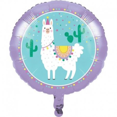 GLOBO FOIL LLAMA PARTY 45 CM
