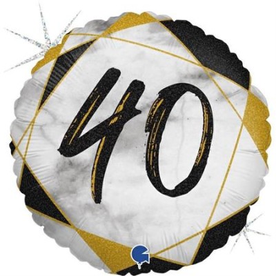 GLOBO MARBLE CUMPLE 40