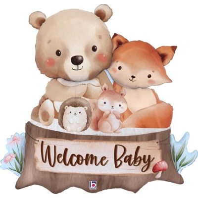 GLOBO WOODLAND WELCOME BABY 73 CM