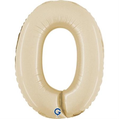 GLOBO FOIL 35 CM CREMA N.0