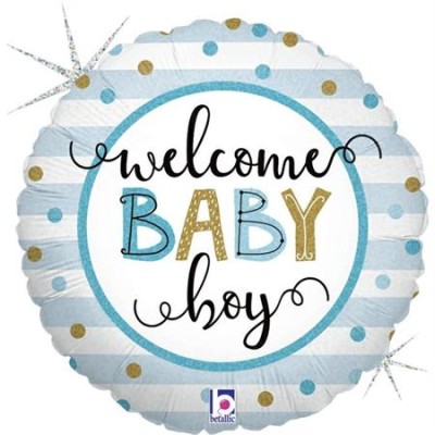 GLOBO FOIL ¨WELCOME BOY¨ 18'