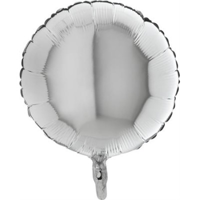 GLOBO CIRCULO PLATA 18'