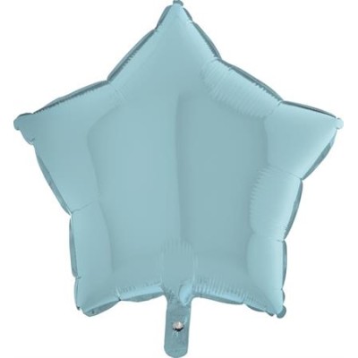 GLOBO ESTRELLA AZUL PASTEL 18'